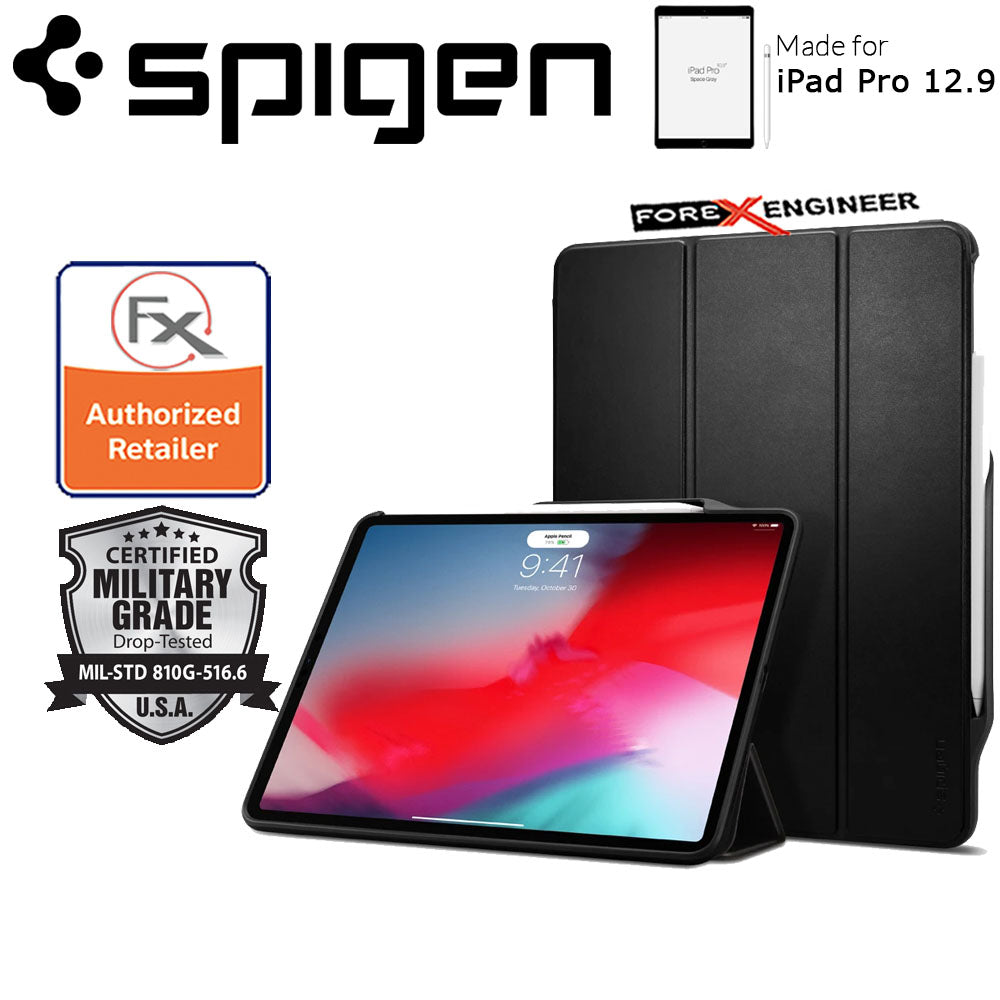 Spigen Smart Fold 2 Case for iPad Pro 12.9" 3rd Gen - Black Color