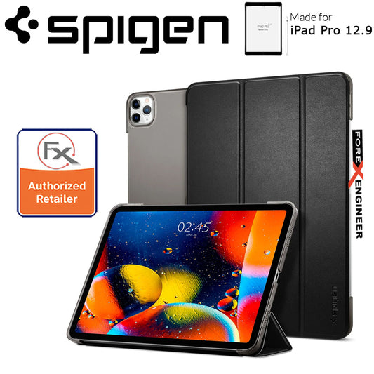 Spigen Smart Fold Case for iPad Pro 12.9 inch - 12.9" ( 2020 ) 4th Gen - Black Color ( Barcode : 8809685628477 )