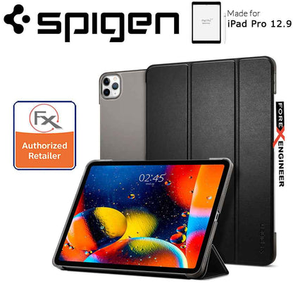 Spigen Smart Fold Case for iPad Pro 12.9 inch - 12.9" ( 2020 ) 4th Gen - Black Color ( Barcode : 8809685628477 )