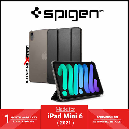 Spigen Smart Fold for iPad Mini 7th Gen ( 2024 ) / iPad Mini 6th Gen ( 2021 ) - Black (Barcode: 8809811854114 ) - Forexengineer-malaysia