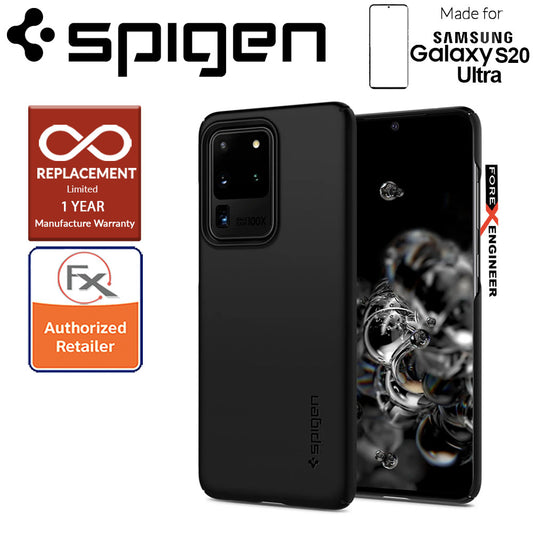 Spigen Thin Fit for Samsung Galaxy S20 Ultra 6.9" - Black Color