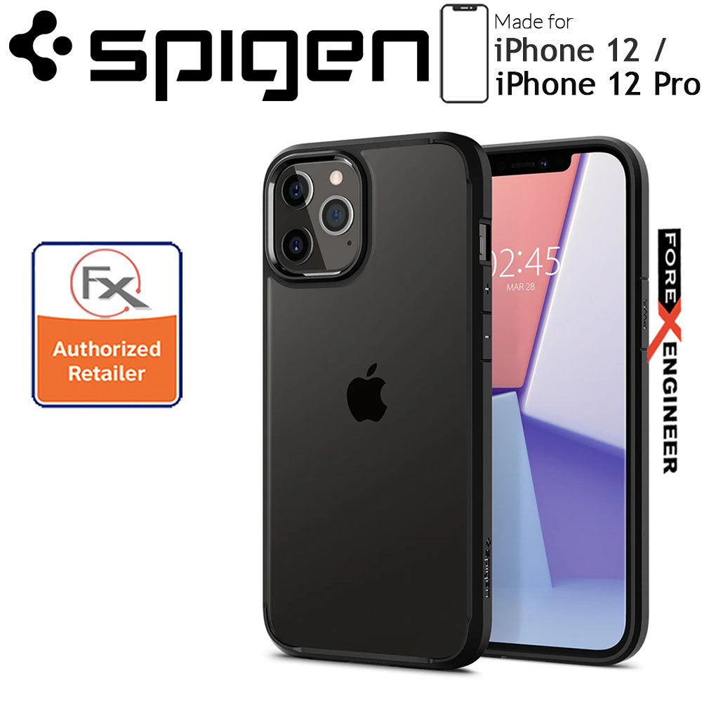 Spigen Ultra Hybrid for iPhone 12 - 12 Pro 6.1" - Matte Black ( Barcode : 8809710756519 )
