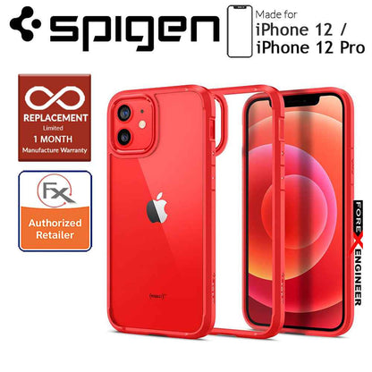 Spigen Ultra Hybrid for iPhone 12 - 12 Pro 5G 6.1" - Red (Barcode : 8809710756526)