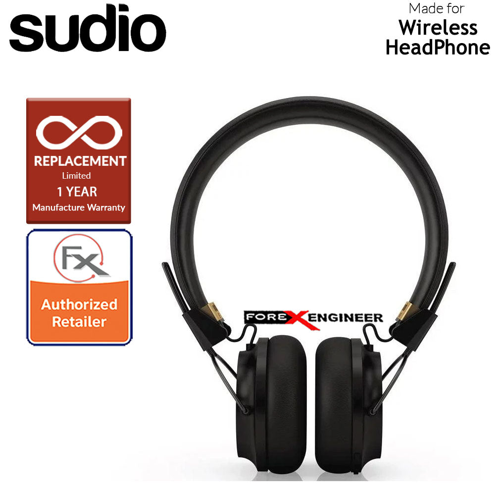 Sudio Regent 2 - Regent II Wirelss Headphone with Passive-Noise Isolation ( Black ) ( Barcode : 7350071388808 )