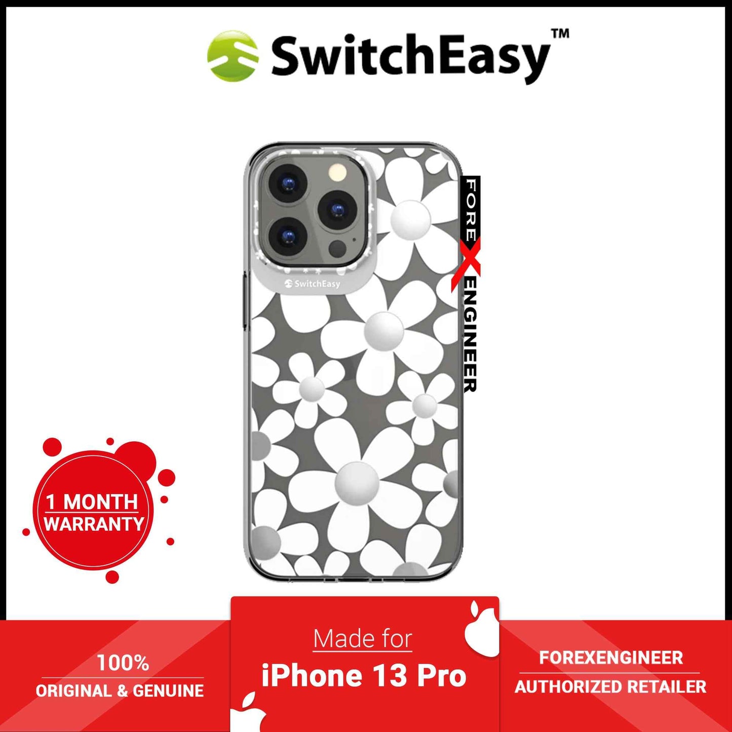 SwitchEasy Artist for iPhone 13 Pro 6.1" 5G - Double in-Mold Decoration - Fleur (Barcode: 4895241101786 )