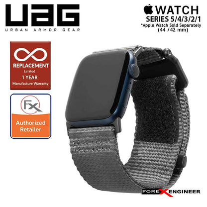 UAG Active Strap for Apple Watch for Series 7 - SE - 6 - 5 - 4 - 3 - 2 - 1 ( 45mm - 44mm - 42mm ) - Dark Grey (Barcode : 812451039795 )