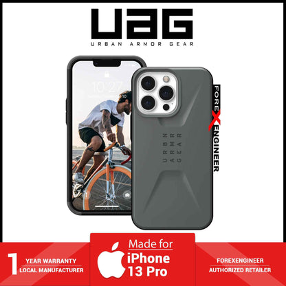 UAG Civilian for iPhone 13 Pro 5G 6.1" - Silver