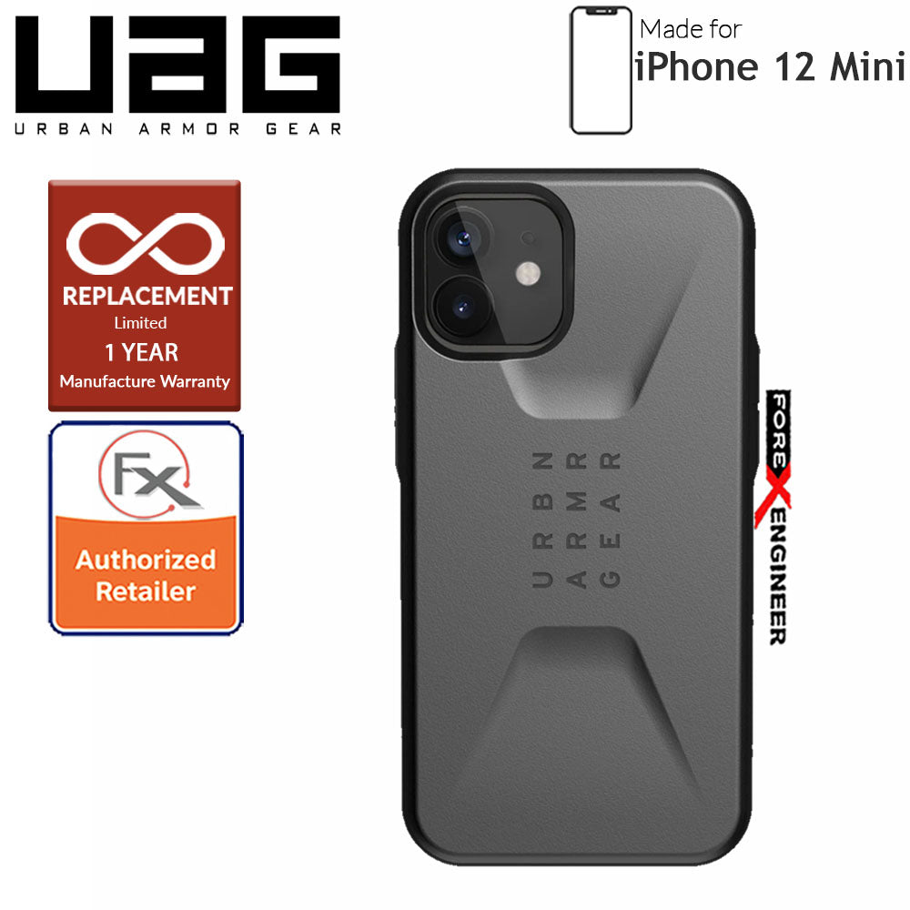 UAG Civilian for iPhone 12 Mini 5G 5.4" - Silver ( Barcode : 812451036503)