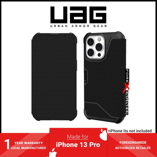 UAG Metropolis Folio for iPhone 13 Pro 5G 6.1" - Kevlar Black