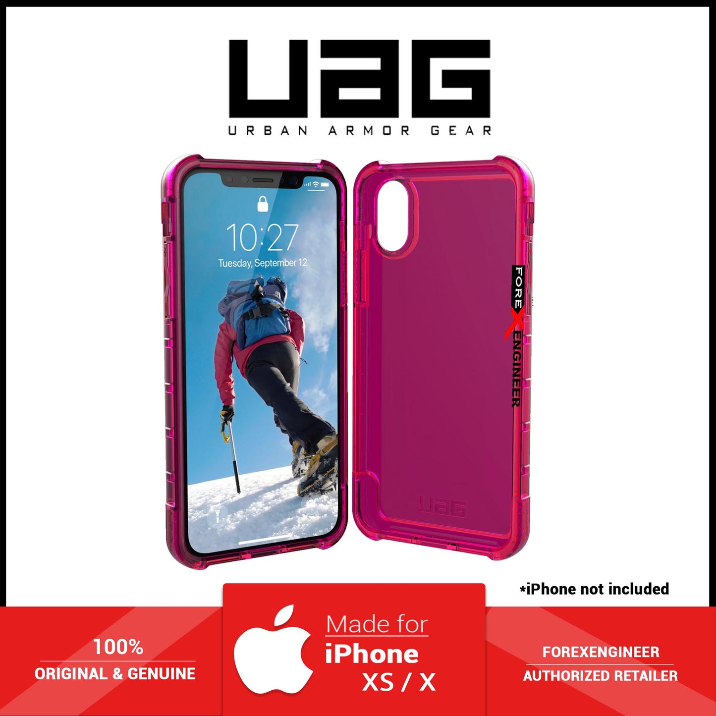 UAG Plyo for iPhone Xs - X - Pink