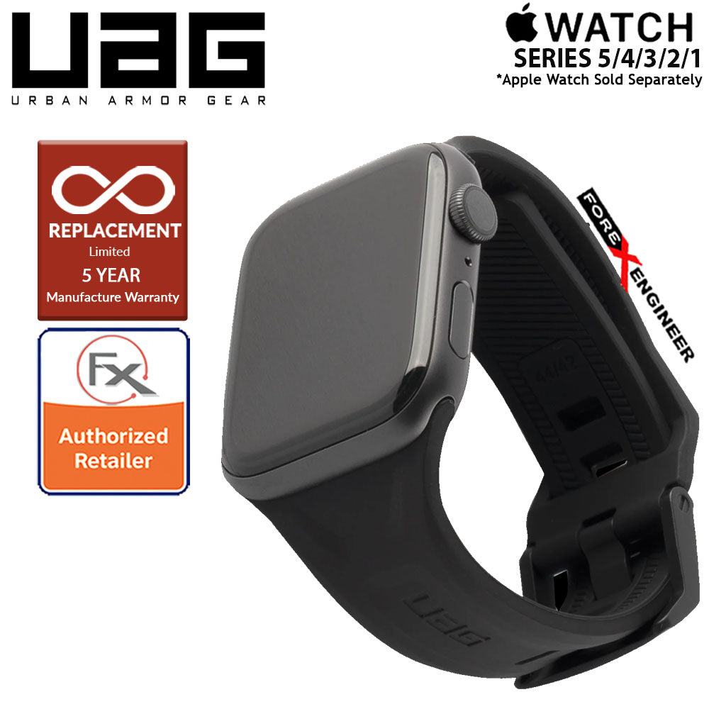 UAG Scout Strap for Apple Watch Series 7 - SE - 6 - 5 - 4 - 3 - 2 - 1 ( 45mm - 42mm - 44mm ) - Stainless steel hardware - Black ( Barcode : 812451034349 )