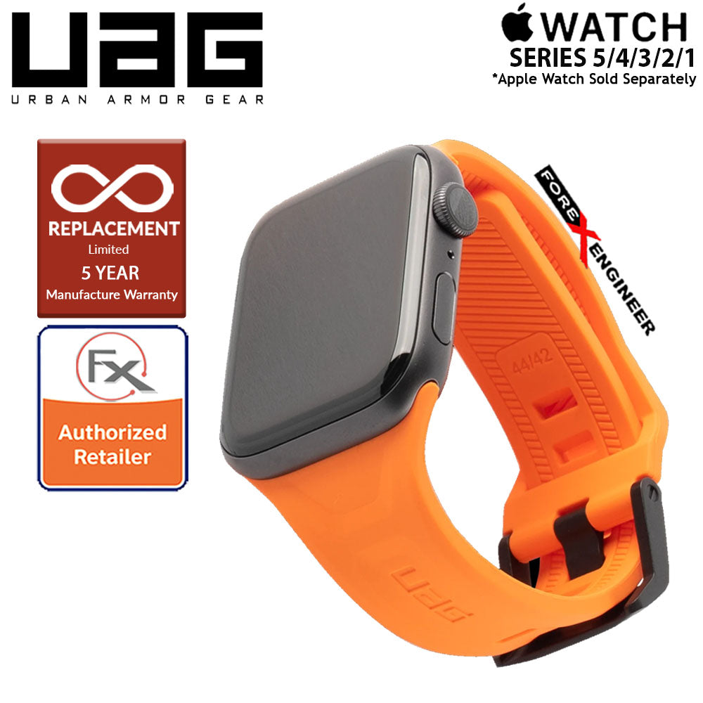 [RACKV2_CLEARANCE] UAG Scout Strap for Apple Watch Series 7 - SE - 6 - 5 - 4 - 3 - 2 - 1 ( 45mm - 42mm - 44mm ) - Stainless steel hardware - Orange Color ( Barcode : 812451034363 )