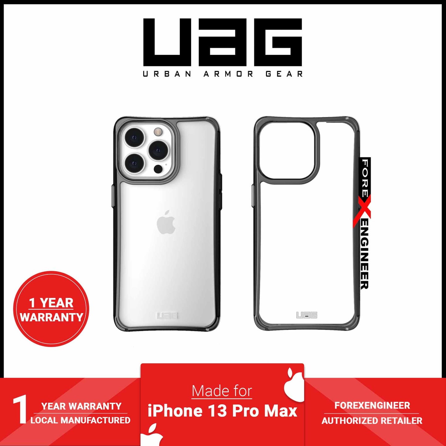UAG Plyo for iPhone 13 Pro Max 5G 6.7" - Ash