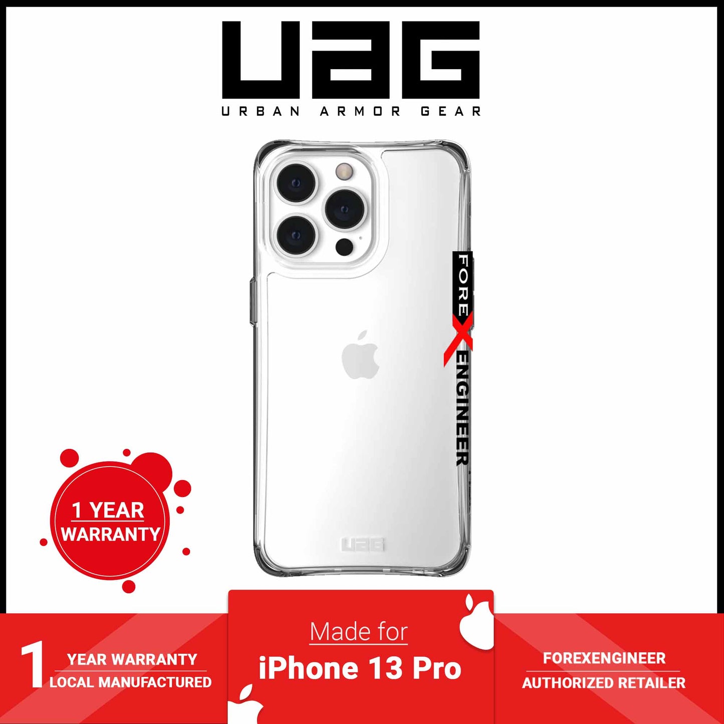 UAG Plyo for iPhone 13 Pro 5G 6.1" - Ice