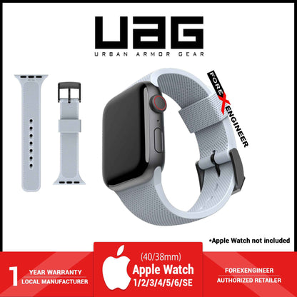 [RACKV2_CLEARANCE] UAG [U] Dot Silicone Strap for Apple Watch Series 7 - SE - 6 - 5 - 4 - 3 - 2 - 1 ( 41mm - 40mm - 38mm ) - Soft Blue (Barcode: 810070360528 )