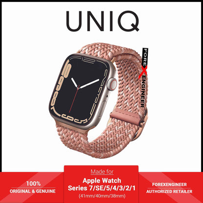 UNIQ Aspen Designer Edition Strap for Apple Watch Series 7 - SE - 6 - 5 - 4 - 3 - 2 - 1 ( 41mm - 40mm - 38mm ) - Pink