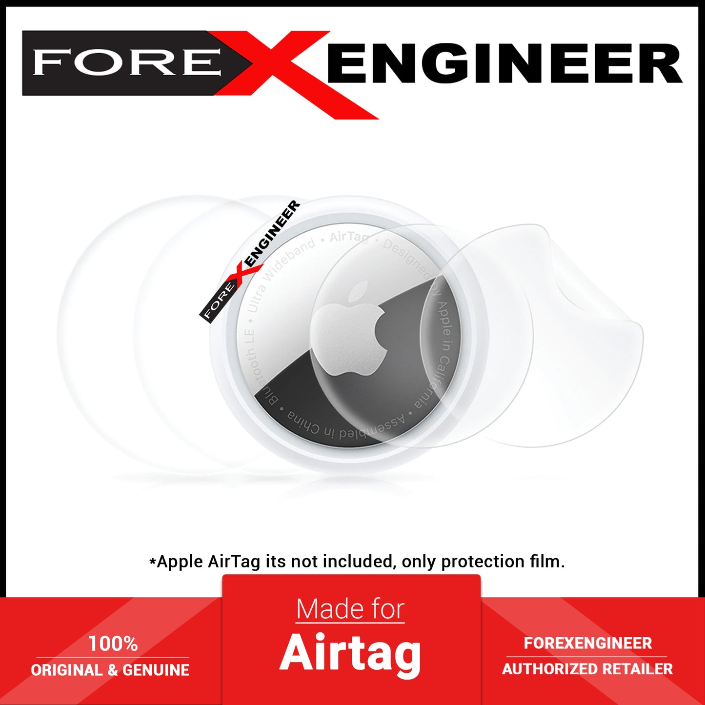 AMAZINGthing AirTag Protection Film - High Quality Protection - Matte (Barcode: 4892878066778 )