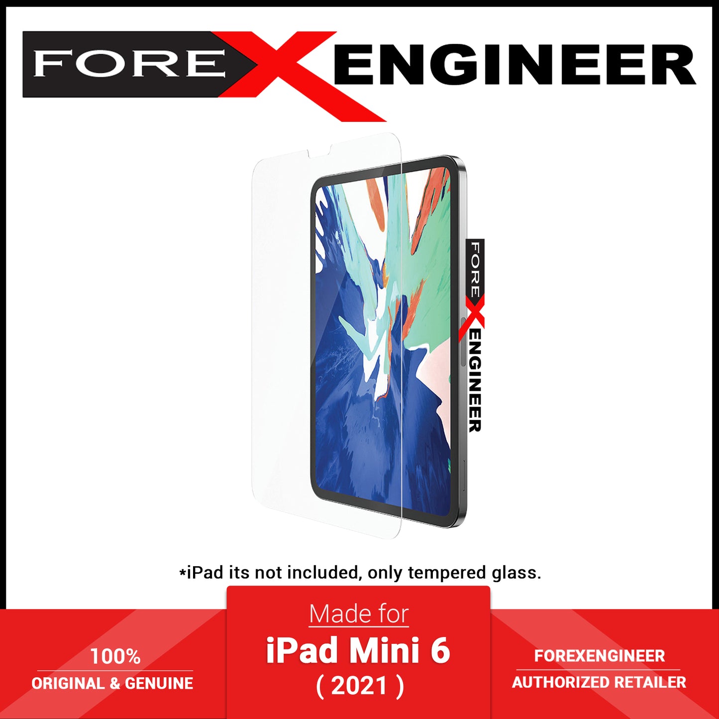 AMAZINGthing Radix Supreme Glass for iPad Mini 6 ( 2021 ) - 0.33mm Full HD - Ultra Clear (Barcode: 4892878068857 )