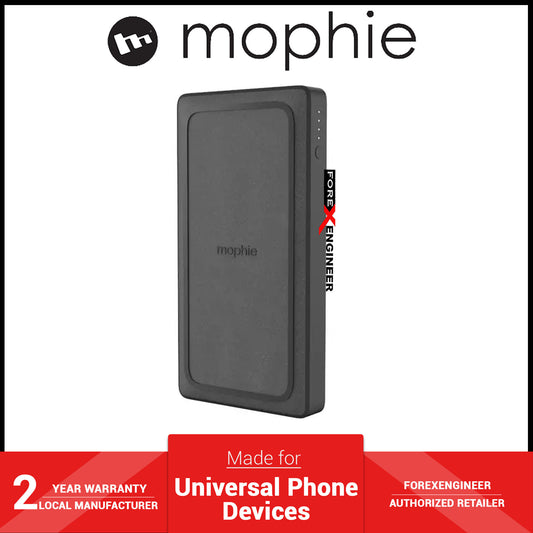 Mophie Powerstation Wireless XL with 18W USB-C PD 10,000mAh Powerbank ( Fabric ) - Black ( Barcode: 840056125971 )