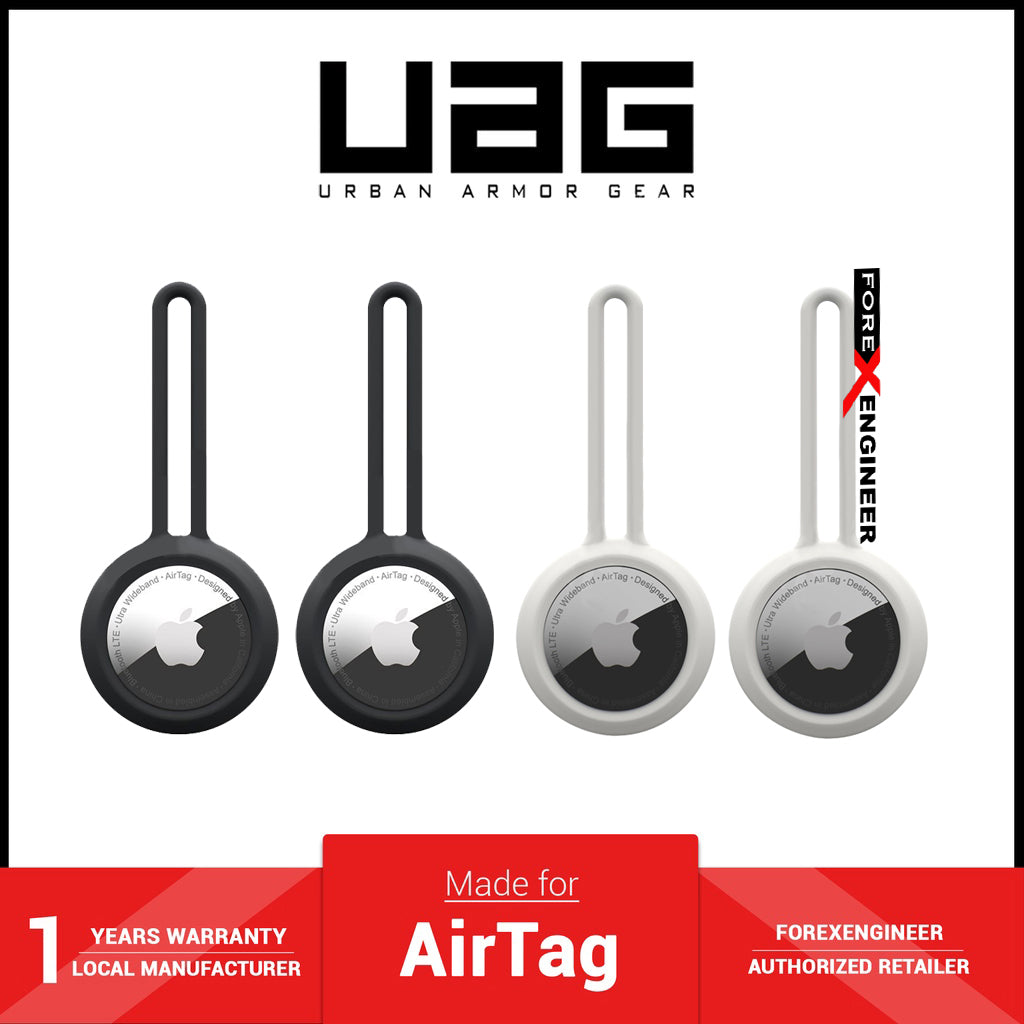 UAG [U] Dot Loop 4pk for AirTag Case - Black - Marshmallow (Barcode: 810070366353 )