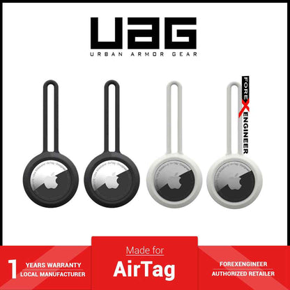 UAG [U] Dot Loop 4pk for AirTag Case - Black - Marshmallow (Barcode: 810070366353 )