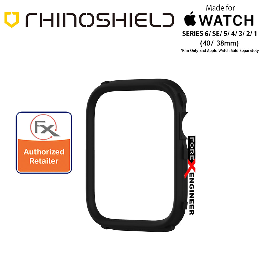 Rhinoshield RIM for Apple Watch 40mm - 38mm Series 6 - SE - 5 - 4 - 3 - 2 - 1 - Use with Rhinoshield CrashGuard NX - Black (Barcode: 4710562401998)