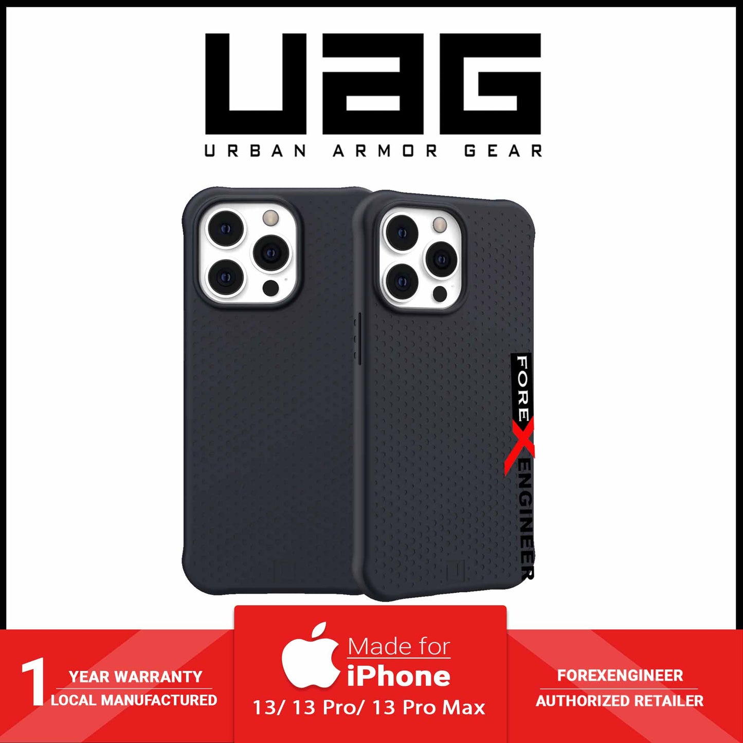 UAG [U] Dot  for iPhone 13 Pro Max 6.7" 5G - 16 ft. Drop Protection - Black (Barcode: 810070365486 ) - Forexengineer-malaysia