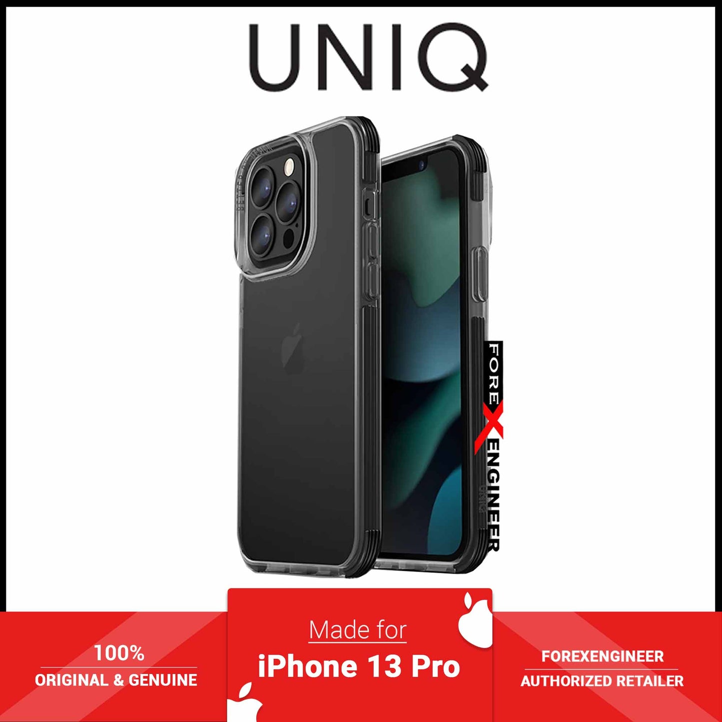UNIQ Combat Case for iPhone 13 Pro 6.1" 5G - Black (Barcode: 8886463677971 )