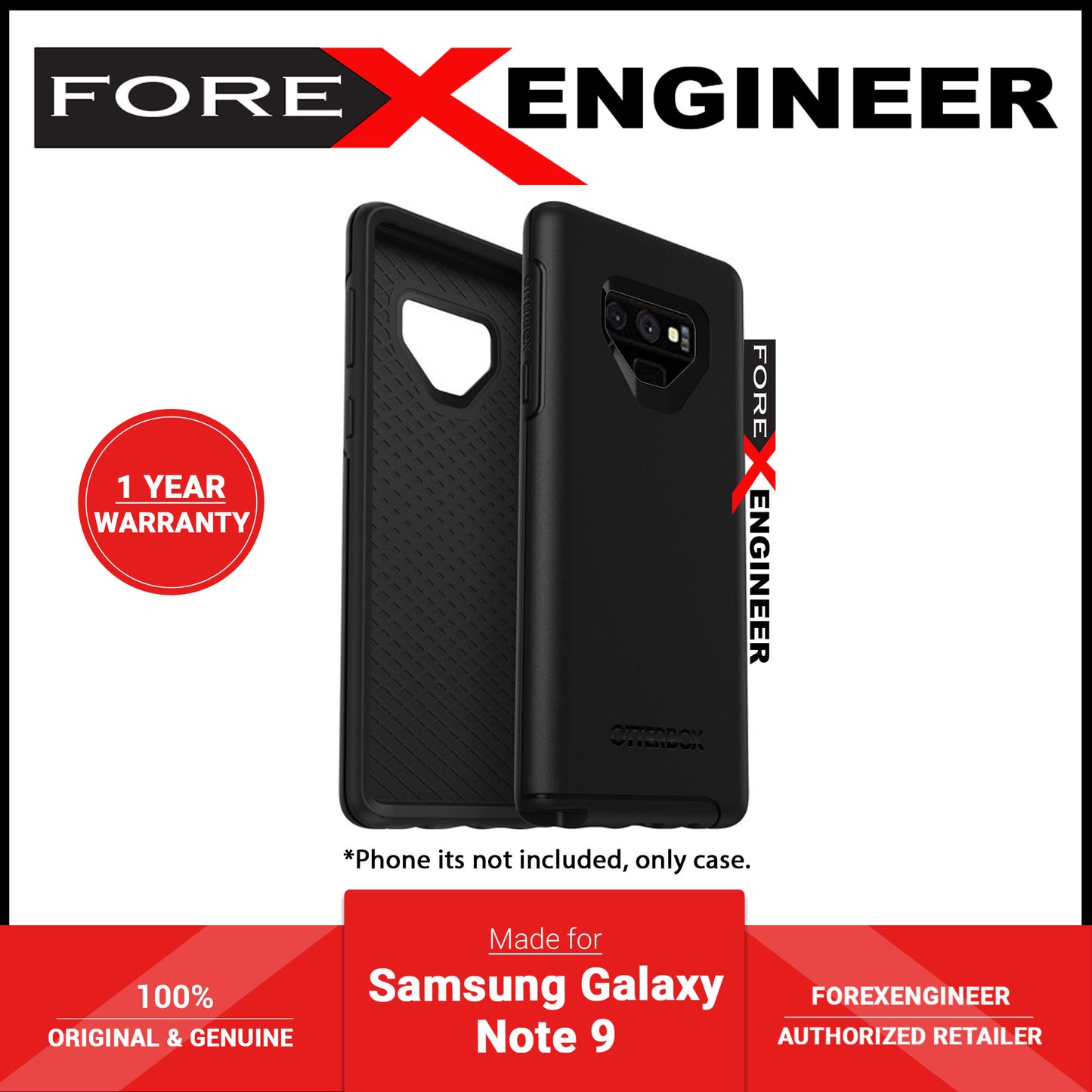Otterbox Symmetry Case for Samsung Galaxy Note 9 - Black (Barcode: 660543462705 )
