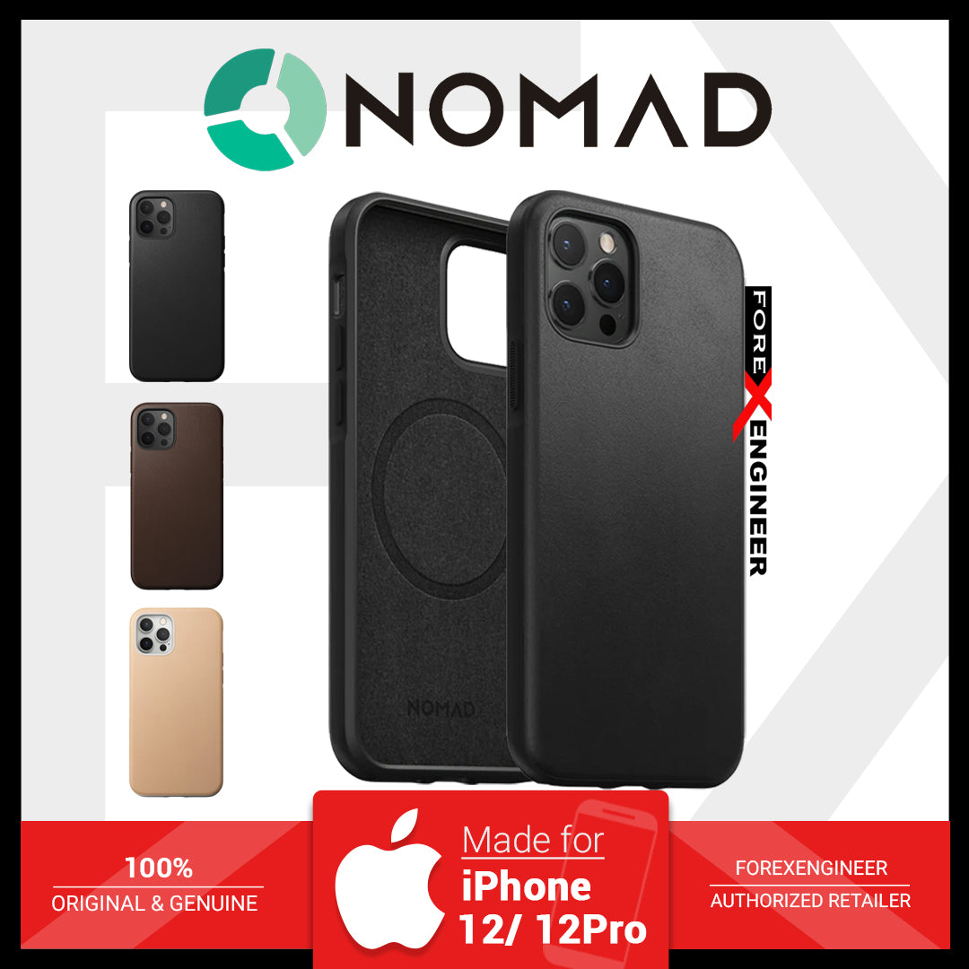 Nomad Rugged Case for iPhone 12 - 12 Pro 5G 6.1" - Magsafe and 5G Compatible - Black ( Barcode: 856500019666 )