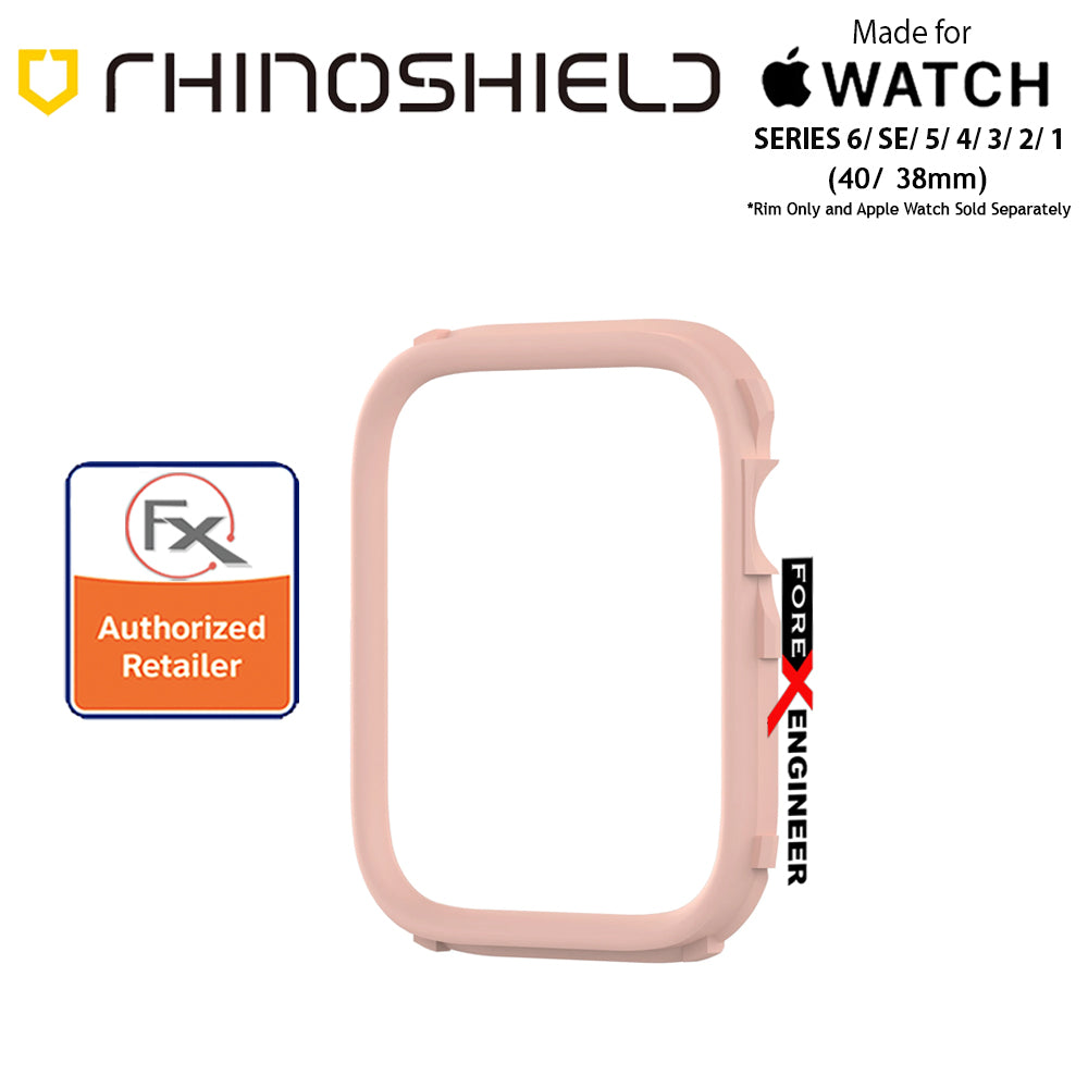 Rhinoshield RIM for Apple Watch 40mm - 38mm Series 6 - SE - 5 - 4 - 3 - 2 - 1 - Use with Rhinoshield CrashGuard NX - Blush Pink (Barcode: 4710562402001)