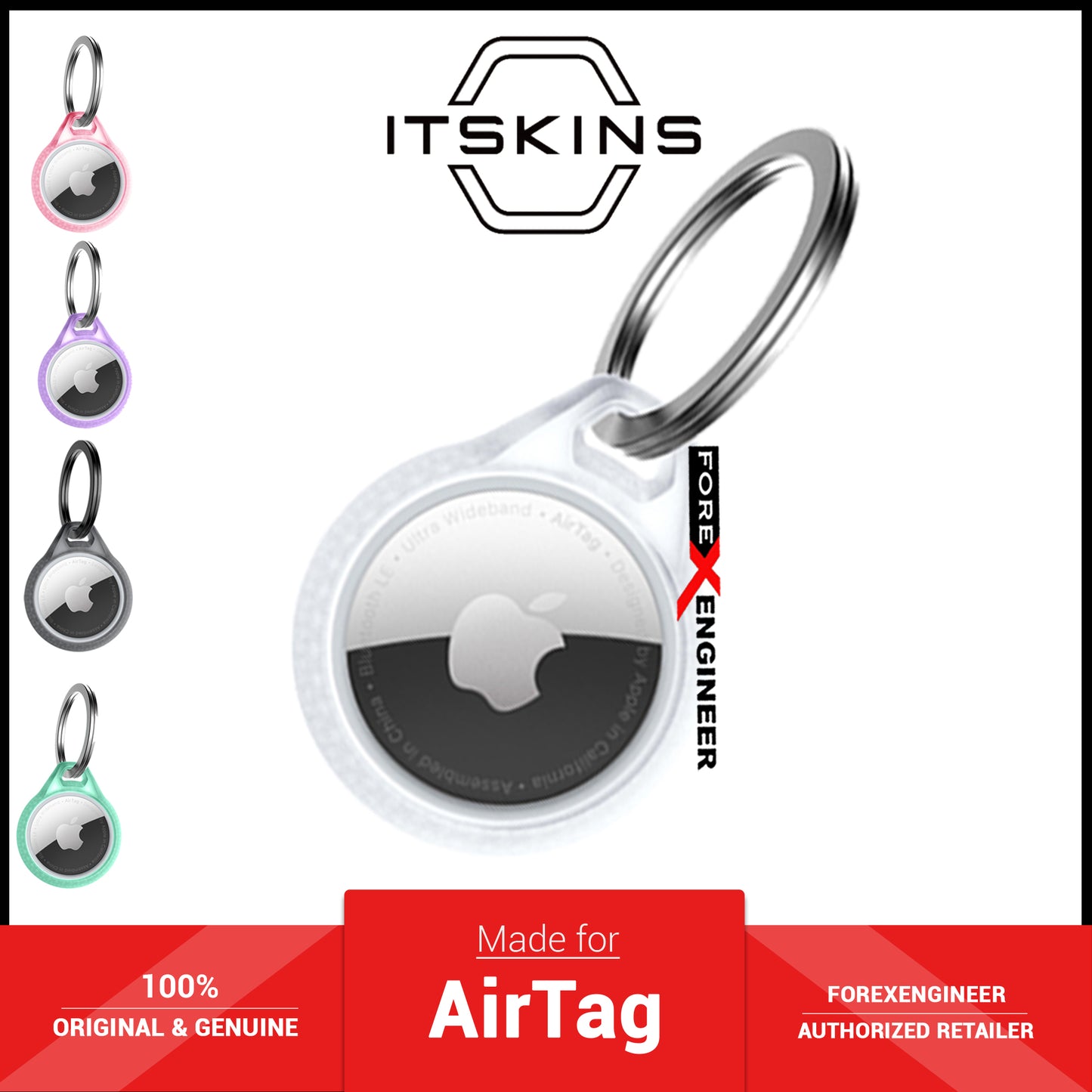 ITSKINS Frost Air for AirTag Case - Clear (Barcode: 4894465730789 )
