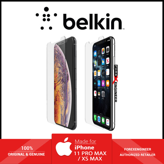 [RACKV2_CLEARANCE] Belkin EZ Tray InvisiGlass Ultra Glass for iPhone 11 Pro Max - Xs Max - 0.29mm - Clear ( Barcode : 745883769360 )