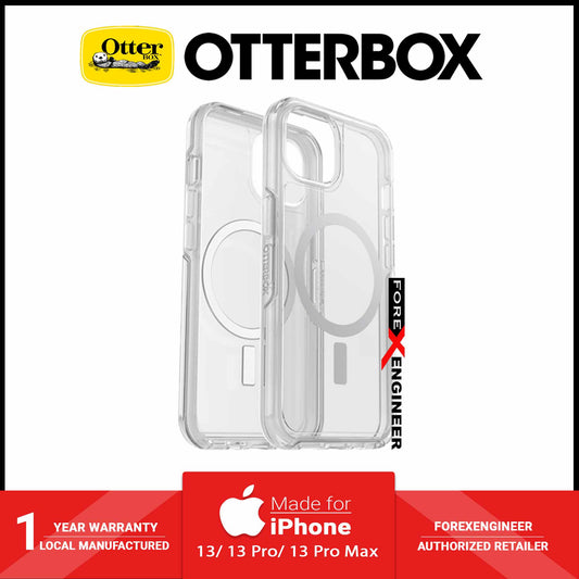 Otterbox Symmetry Plus for iPhone 13 6.1" 5G - Magsafe & Antimicrobial Case - Clear (Barcode: 840104287866 ) - Forexengineer-malaysia