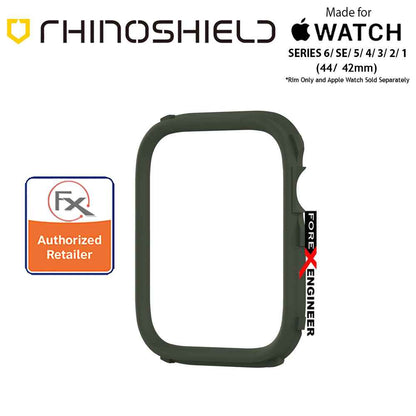 Rhinoshield RIM for Apple Watch 44mm - 42mm Series 6 - SE - 5 - 4 - 3 - 2 - 1 - Use with Rhinoshield CrashGuard NX - Camo Green (Barcode: 4710562401813)