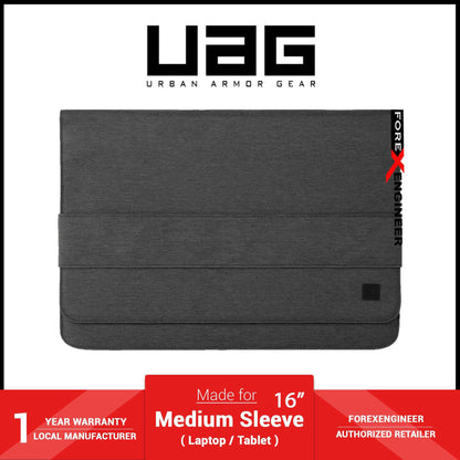 UAG [U] Mouve Large Sleeve 16" for Laptop - Tablet - Dark Grey (Barcode: 812451038491 )