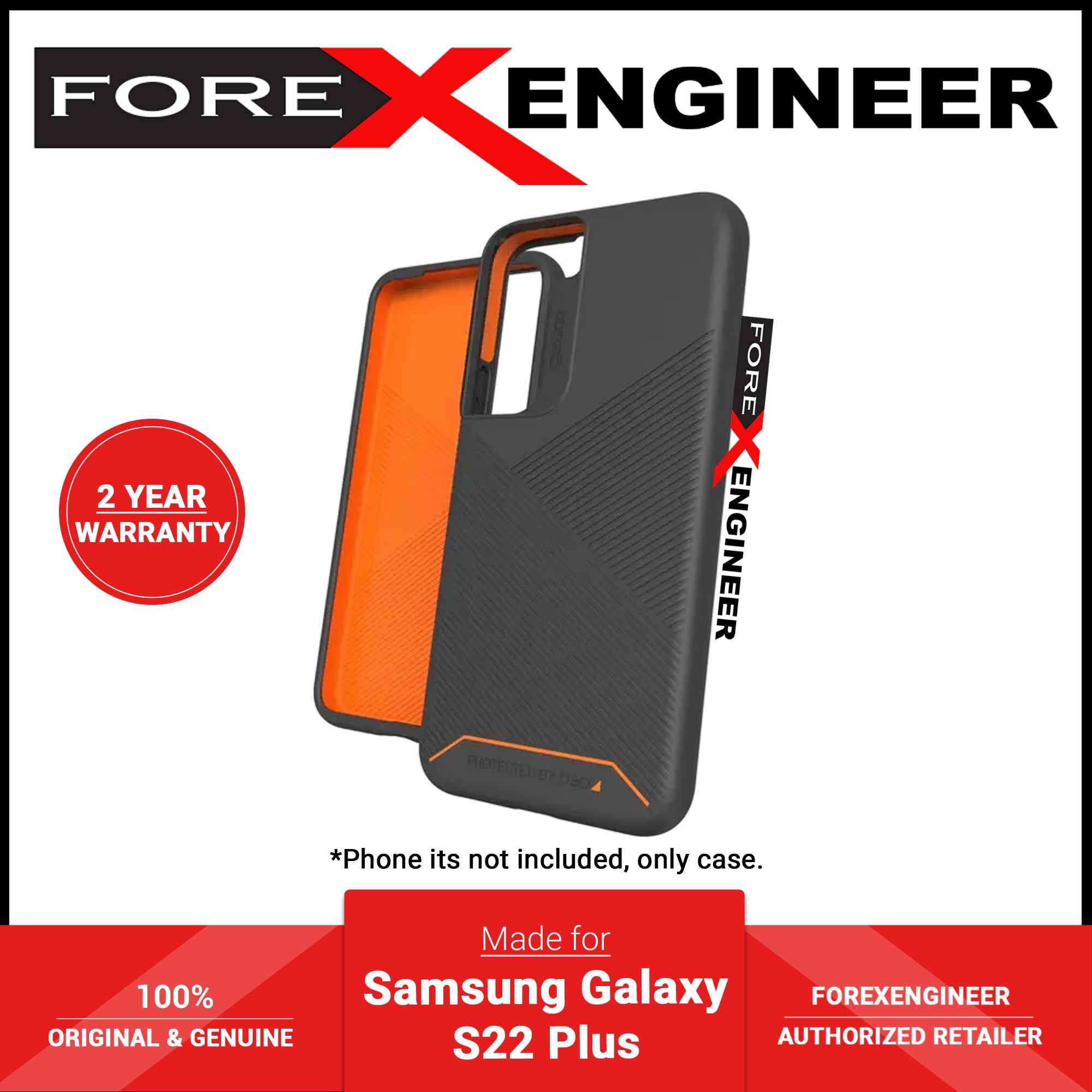 Gear4 D30 Denali Case for Samsung Galaxy S22 Plus - Black (Barcode ...
