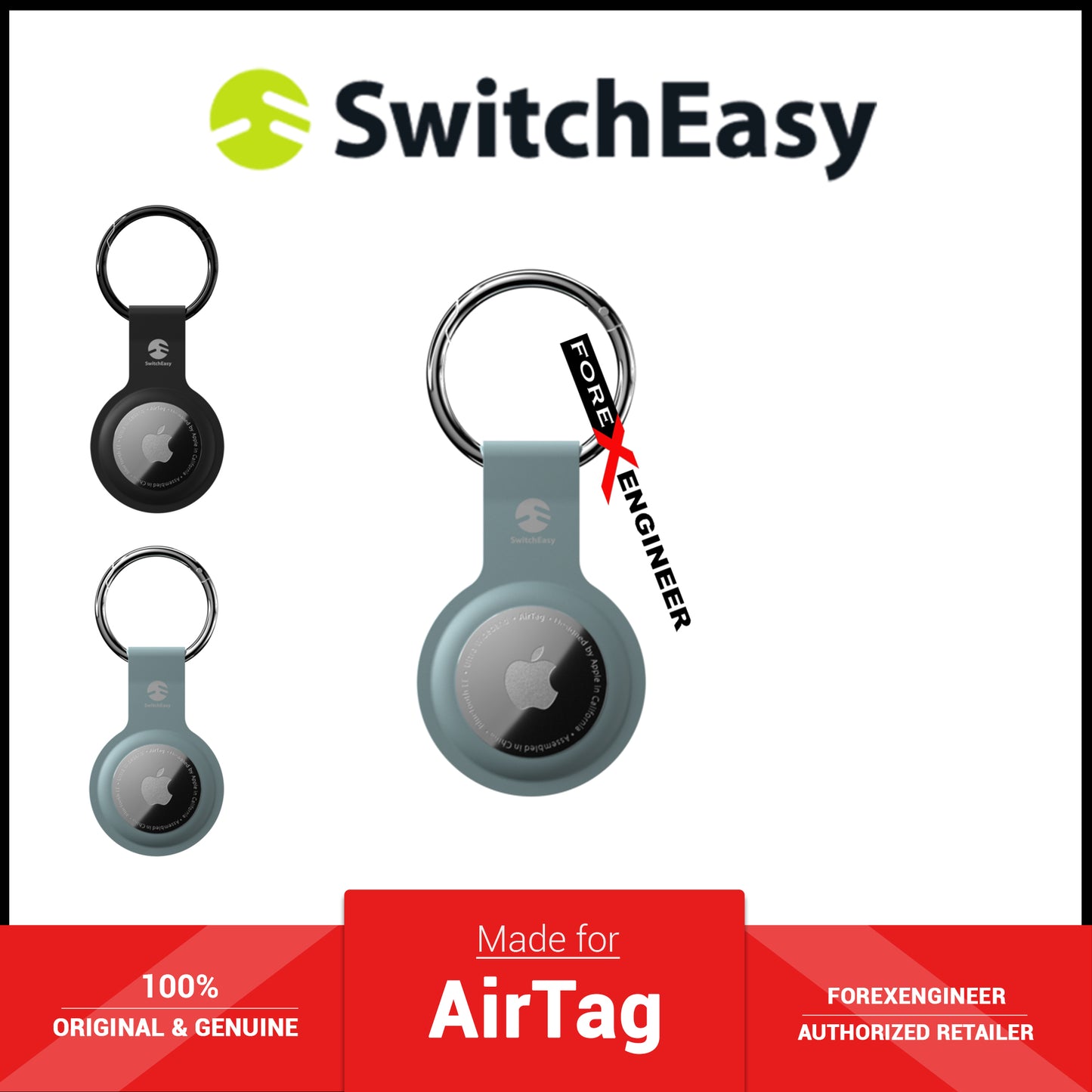 SwitchEasy Skin Case For AirTag - Exquisite Blue (Barcode: 4895241101342 )