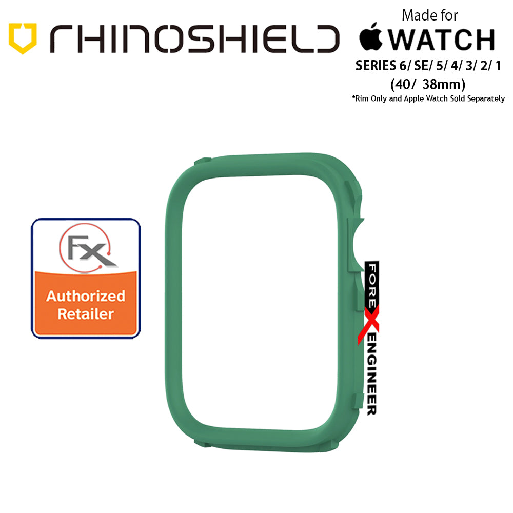 Rhinoshield RIM for Apple Watch 40mm - 38mm Series 6 - SE - 5 - 4 - 3 - 2 - 1 - Use with Rhinoshield CrashGuard NX - Fern Green(Barcode: 4710562401974)