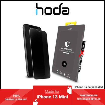 Hoda Tempered Glass for iPhone 13 Mini 5.4" 5G ( 2.5D 0.33mm Full Coverage ) - Anti-Peeper (Barcode: 4711103541678 )