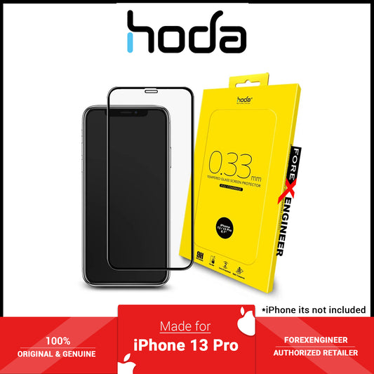 Hoda Tempered Glass for iPhone 13 - 13 Pro 6.1" 5G ( 2.5D 0.33mm Full Coverage ) - Clear (Barcode: 4711103541654 )