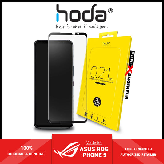 Hoda Tempered Glass for ASUS Rog Phone 5 - 5 Pro - 5 Ultimate ( 0.21mm ) - Evolution Strenghened Edge Full Coverage - Clear ( Barcode : 4711103540602 )