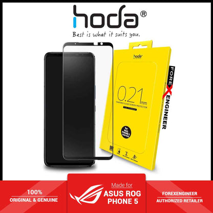 Hoda Tempered Glass for ASUS Rog Phone 5 - 5 Pro - 5 Ultimate ( 0.21mm ) - Evolution Strenghened Edge Full Coverage - Clear ( Barcode : 4711103540602 )
