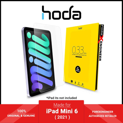 Hoda Tempered Glass for iPad Mini 7th Gen ( 2024 ) / iPad Mini 6th Gen ( 2021 ) - 0.33mm Screen Protector - Clear (Barcode: 4711103540831 )