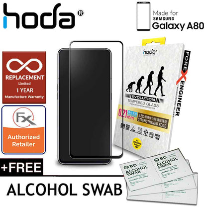 Hoda 0.21mm 2.5D Tempered Glass for Samsung Galaxy A80 (2019) - Evolution Strengthened Edge Clear Screen Protector - Forexengineer-malaysia