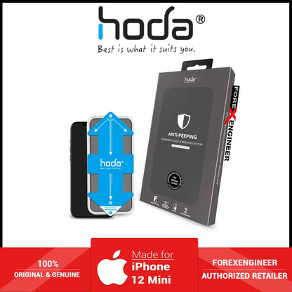 Hoda Tempered Glass Screen Protector iPhone 12 mini with Helper ( 2.5D 0.33mm Full Coverage ) - Corning Glass (Barcode: 4713381518939 )