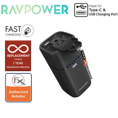RavPower RP-PB054 AC Outlet 20100mAh Power Bank - compatible most mobile devices as well as any 240V home applaince up to 65W charged - Forexengineer-malaysia