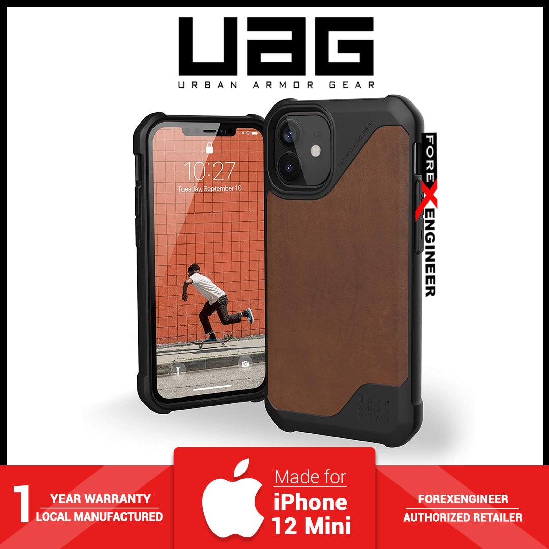 UAG Metropolis for iPhone 12 Mini 5G 5.4" - Feather Light Rugged & Military Drop Tested - Leather Brown ( Barcode : 812451036732 )