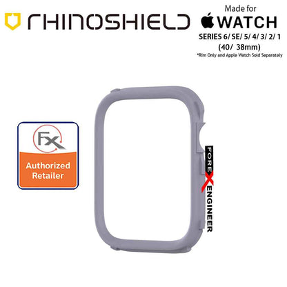 Rhinoshield RIM for Apple Watch 40mm - 38mm Series 6 - SE - 5 - 4 - 3 - 2 - 1 - Use with Rhinoshield CrashGuard NX - Lavender (Barcode: 4710562401882)