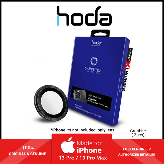 Hoda Sapphire Lens Protector for iPhone 13 Pro - 13 Pro Max - Graphite (3pcs) (Barcode: 4711103542828 )